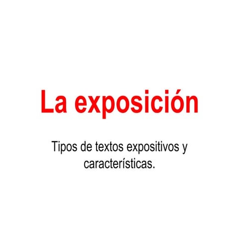 El texto expositivo