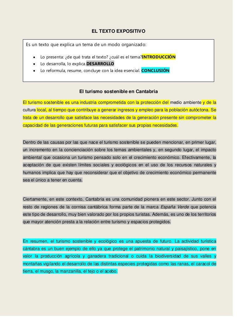 El texto expositivo