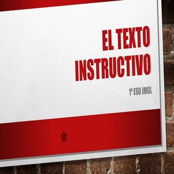 El texto instructivo