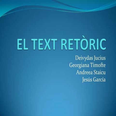 El text retòric