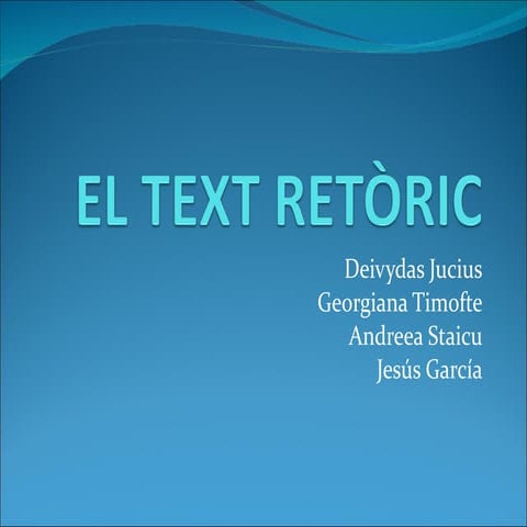 El text retòric