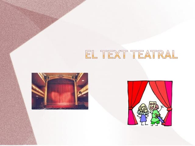 El text teatral