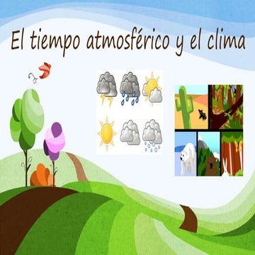 El tiempo atmosferico 4º de primaria