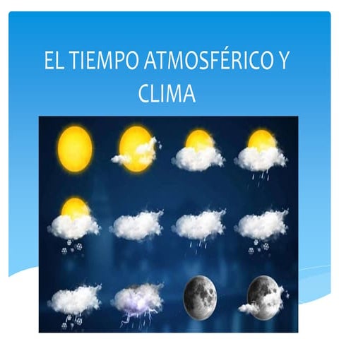 El tiempo atmosférico | PPTX