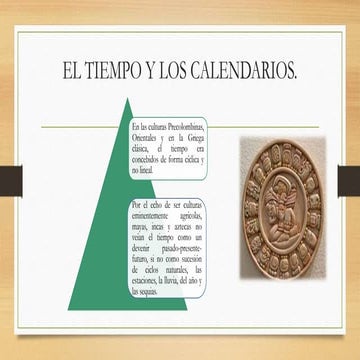El tiempo y los calendarios