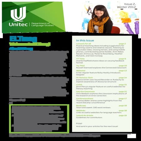 Elt magazine winter 2012