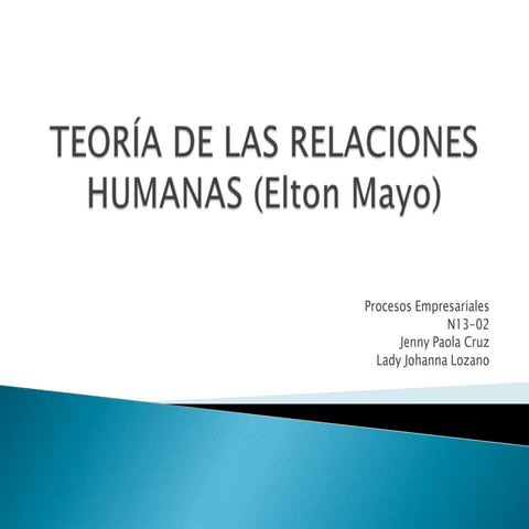 Lectura Elton mayo