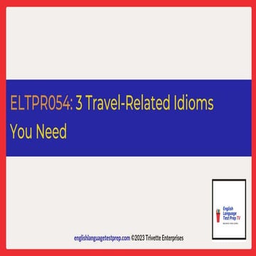 ELTPR054-Travel-Related Idioms