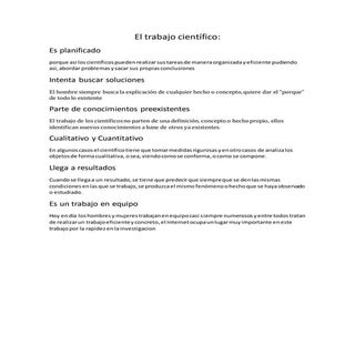 El trabajo científico mel y aguscho