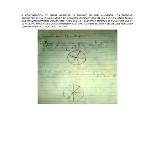 El trabajo de dos alumnos