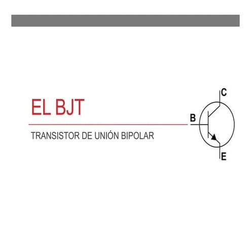 El transistor bjt