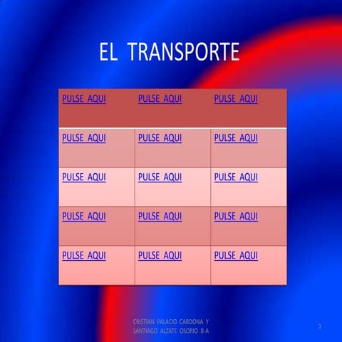 El  transporte cristian