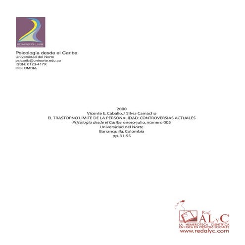 El trastorno limite de la personalidad controversias actuales
