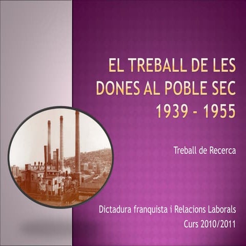El treball de les dones al poble sec