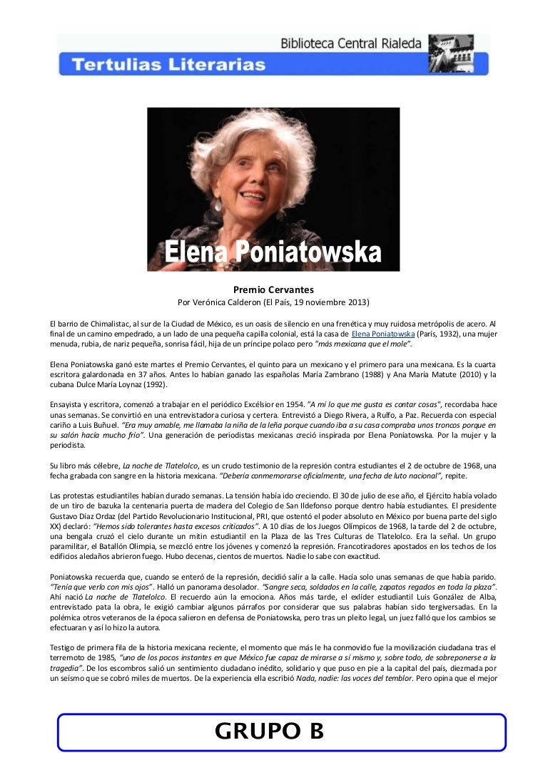 El Tren Pasa Primero De Elena Poniatowska