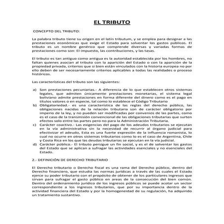 EL Tributo | PDF
