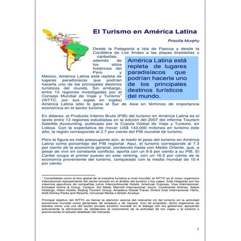 Elturismoenamericalatina