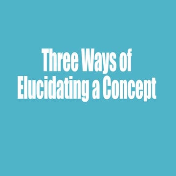 How to Elucidate a Concept Paper in Eapp