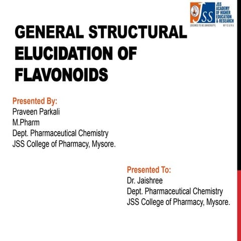 Elucidation of flavonoids