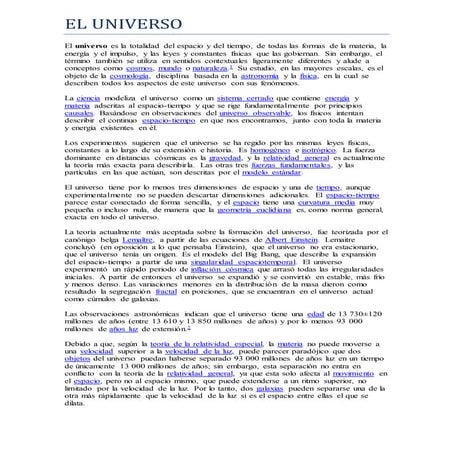 El universo