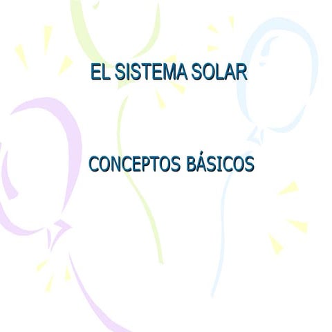 El universo sistema solar. 2014