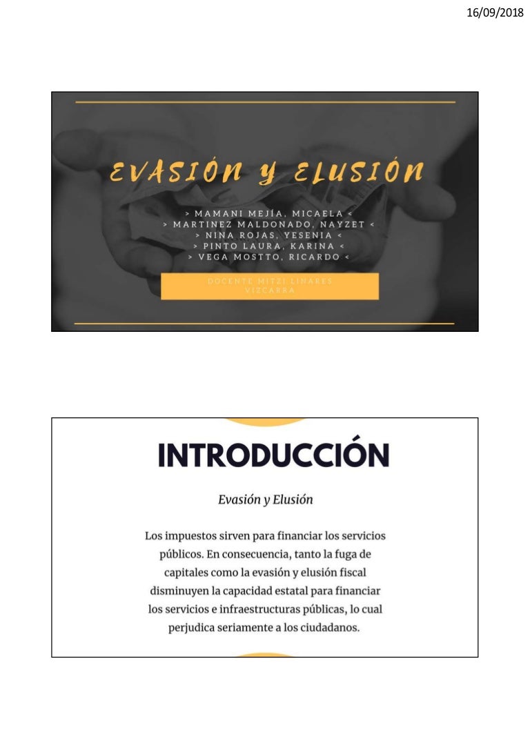 Elusion y Evasion