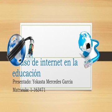 El uso de internet en la educación