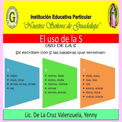 El uso de la s | PPTX