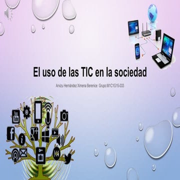 Las tic en la sociedad | PPTX