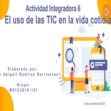 Uso de las tic en la vida cotidiana | PPTX