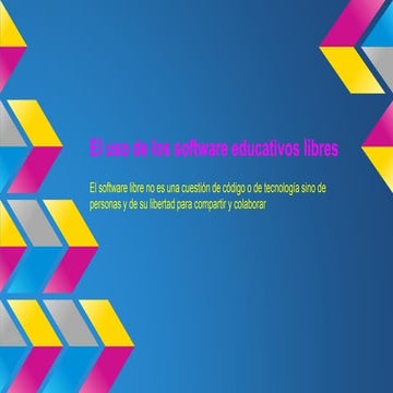 software libre didactico inclusivo y bonito | PPTX