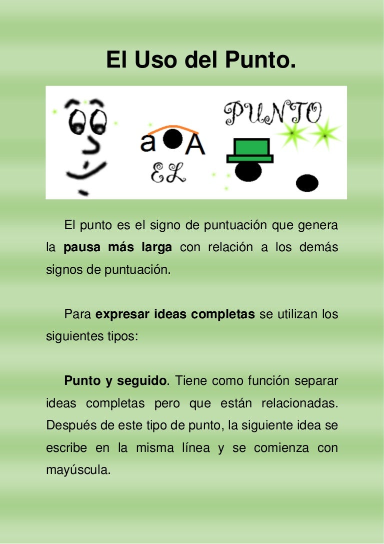 El uso del punto fundamentacion 1 