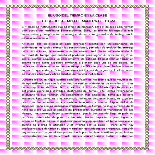 El uso del_tiempo_en_la_clase[1]