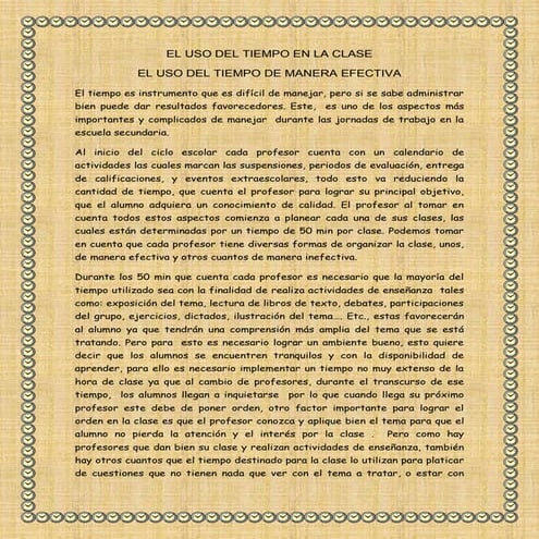 El uso del_tiempo_en_la_clase[1]