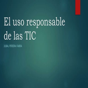 Uso Responsable de las tic | PDF