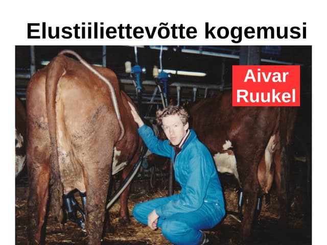 Elustiiliettevõtte kogemusest Eesti...