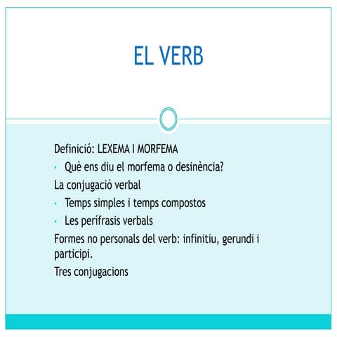 El verb