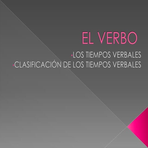 El verbo (III)