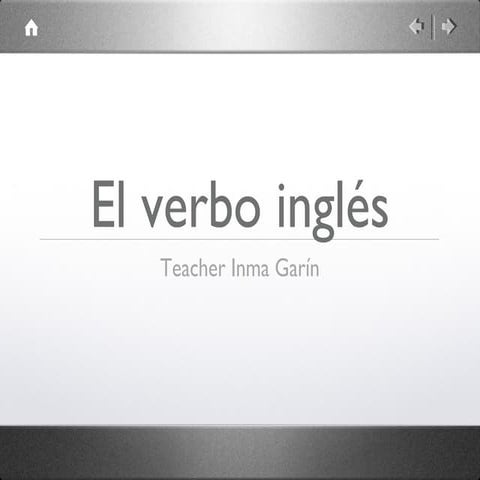 El verbo inglés