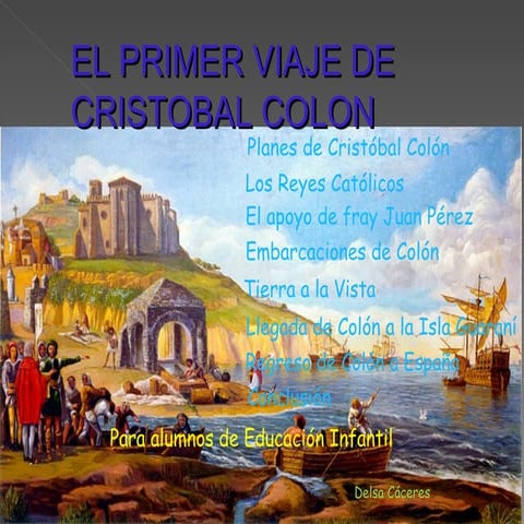 El viaje de colon delsa | PPT