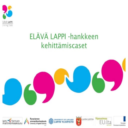 Elävä Lappi kehittämiscaset