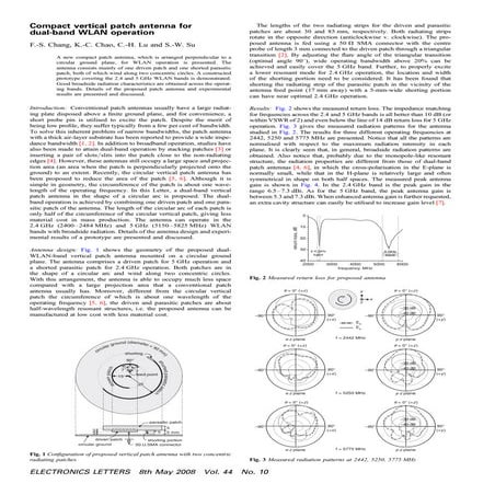 Compact Vertical Patch Antenna for Dual-Band WLAN Operation