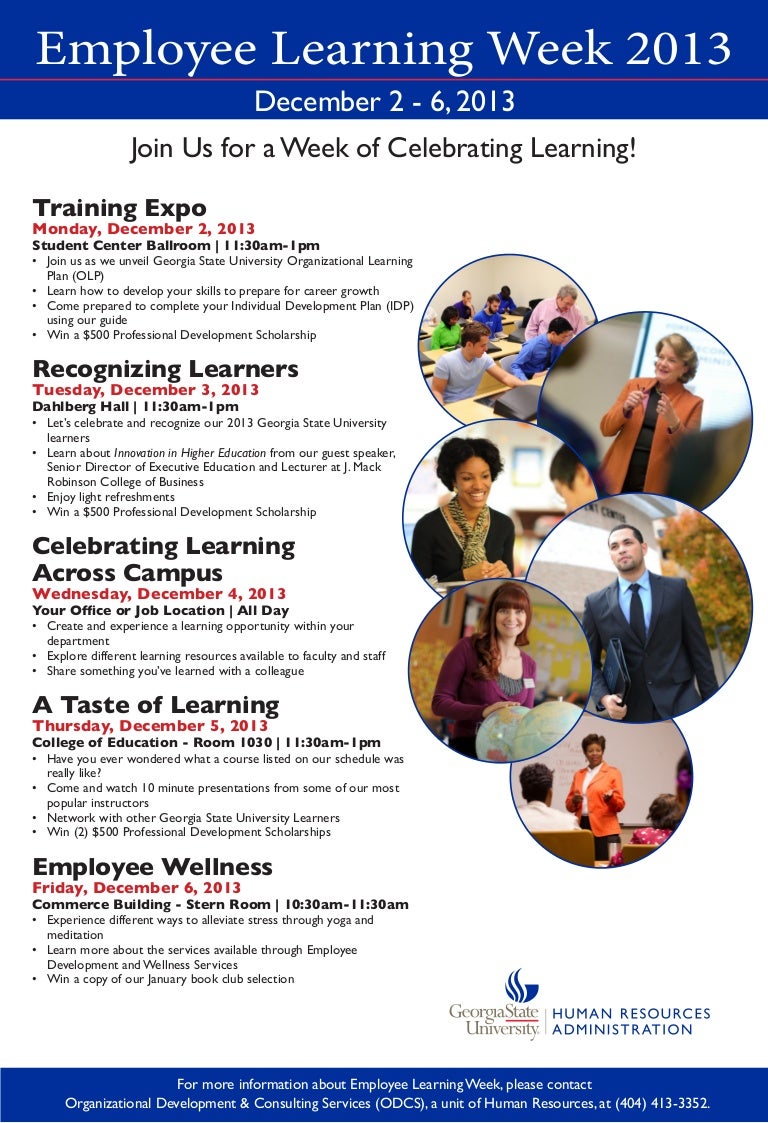 Employee Learning Week Poster