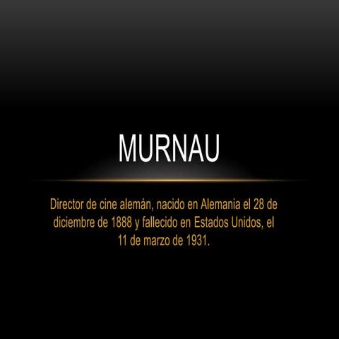 El éxito de murnau. roberto saller