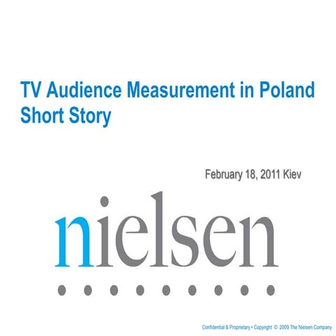 2011 Elzbieta Gorajewska: TV audience measurement in Poland – short story