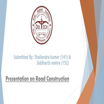 CONSTRUCTION OF CEMENT CONCRETE ROAD | PPTX