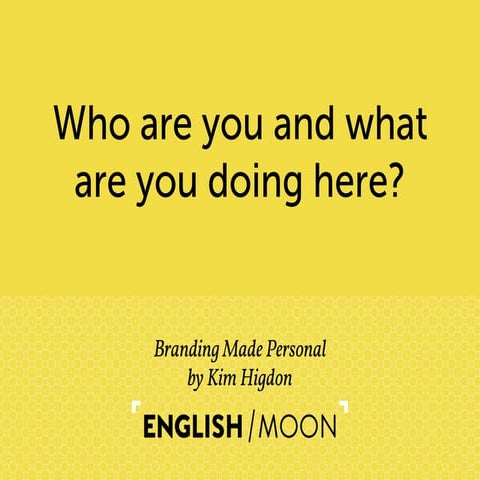 English Moon HOW Design Live 2012: Branding Made Personal