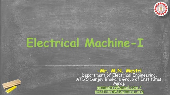 Principles Of Electro Mechanical Energy Conversion Pdf
