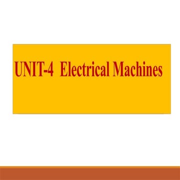 Eelectrical machines 1Presenatation which covers basics of dc machines