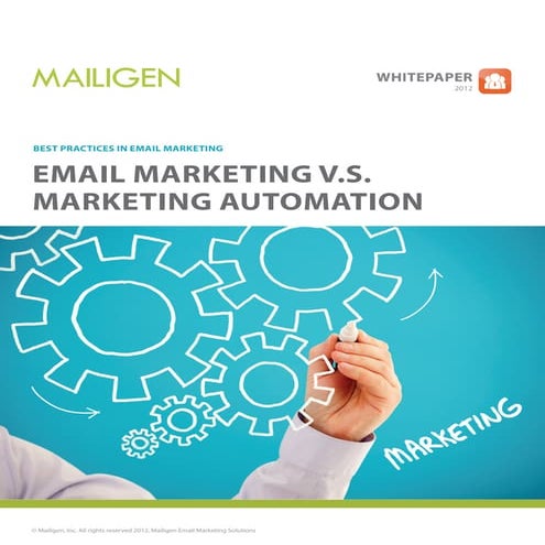 Email Marketing vs. Marketing Automation
